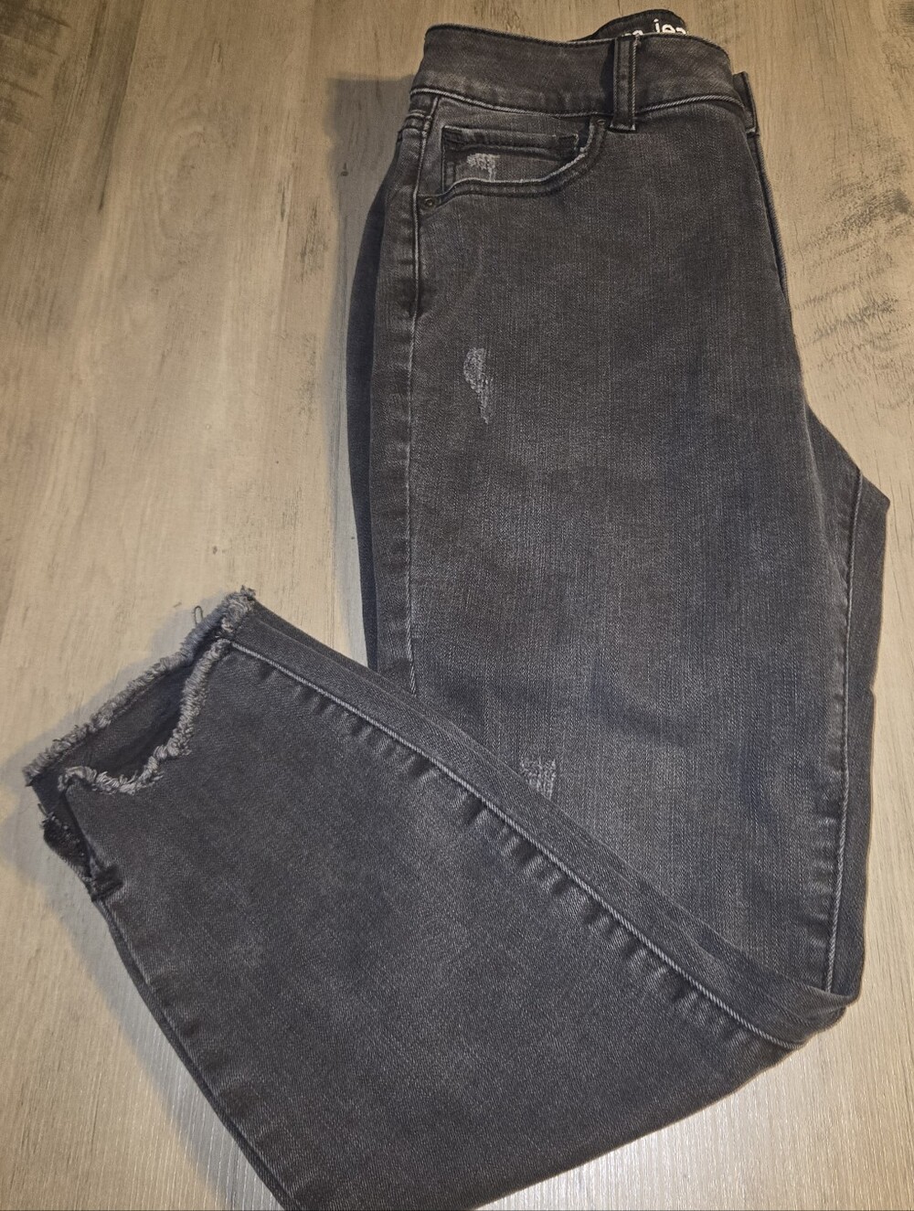 M Jeans by Maurices High Rise Skinny Ankle Raw Hem Jeans 6